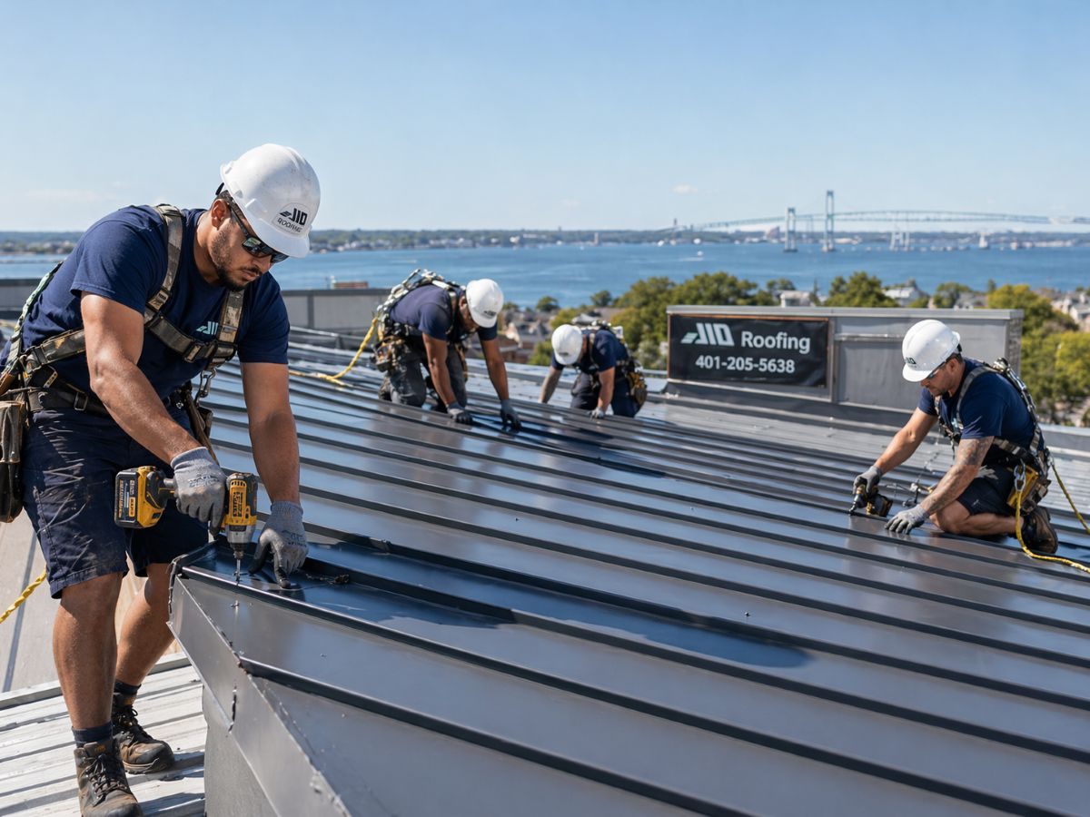 commercial meatal roof contractor RI