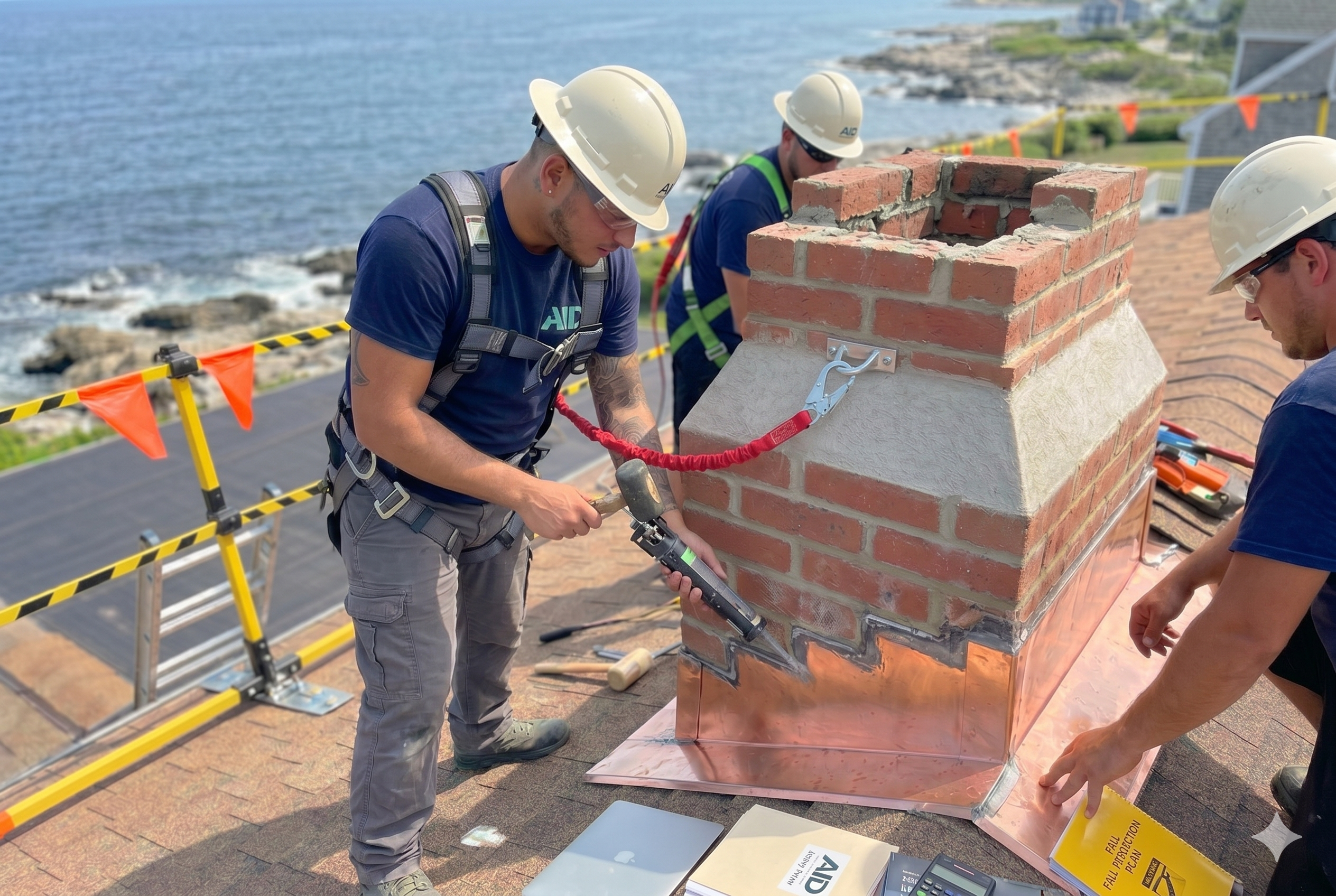 Chimney flashing repair service RI