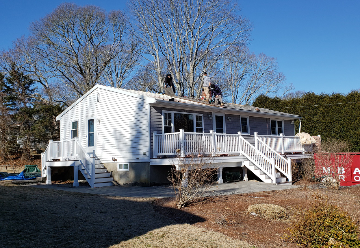 AID Roofing roof replacement services in RI